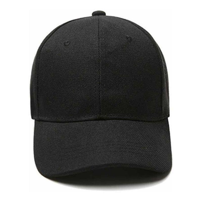 Gorro Jockey Básico De Calidad, Gorro Unisex Sombrero Negro-1
