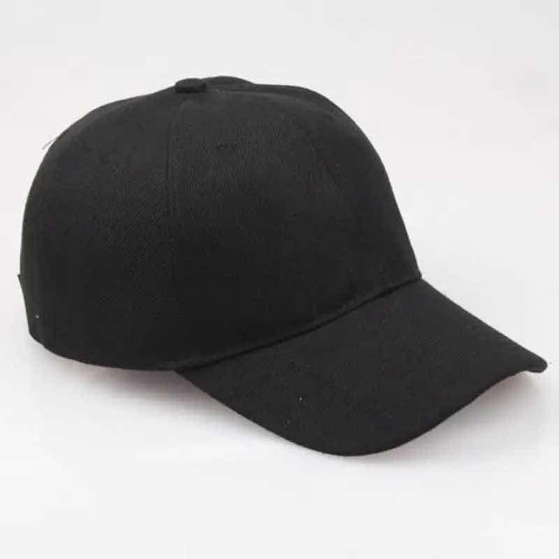 Gorro Jockey Básico De Calidad, Gorro Unisex Sombrero Negro-2