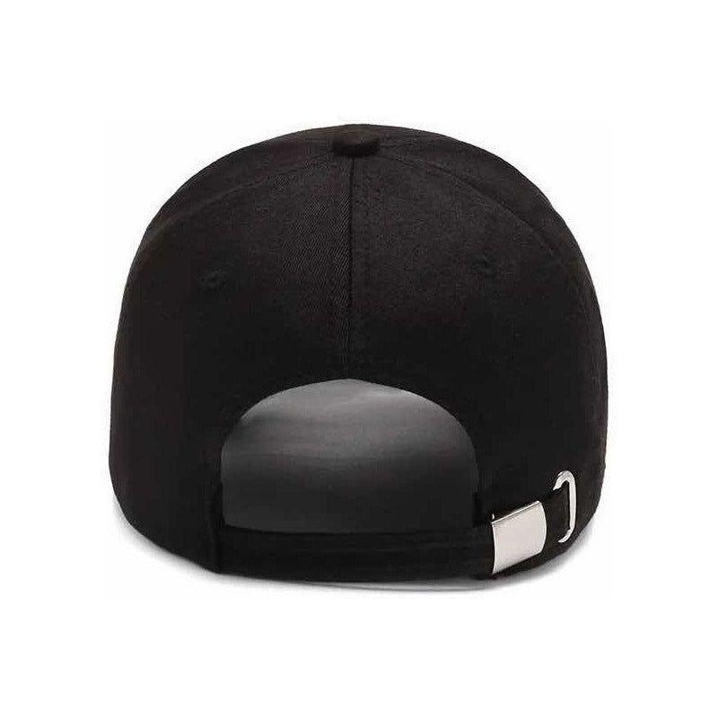 Gorro Jockey Básico De Calidad, Gorro Unisex Sombrero Negro-3