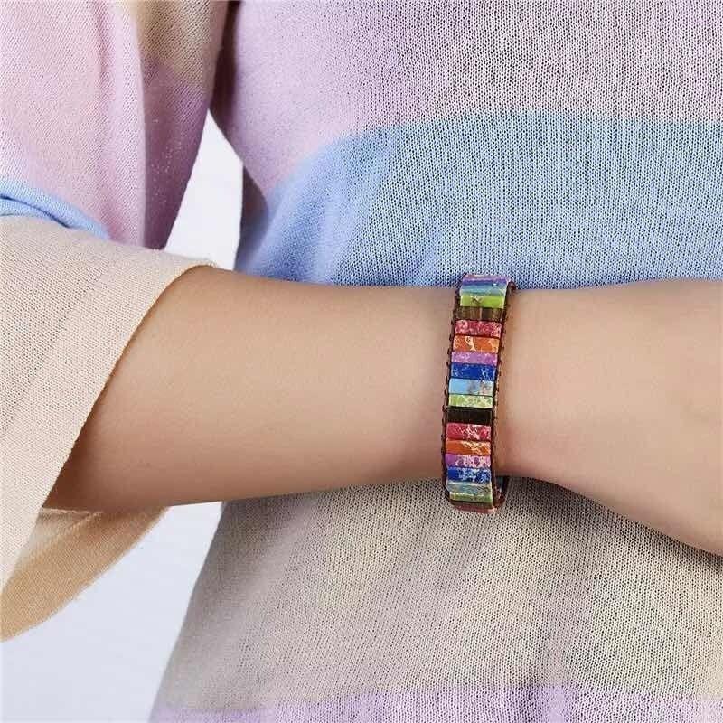 Pulsera Brazalete Piedras Naturales Chakras Moda Natural 18 Cm 0 Mm-3