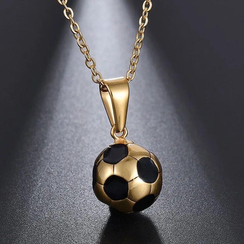 Collar Cadena De Pelota De Futbol, Toda edad-2