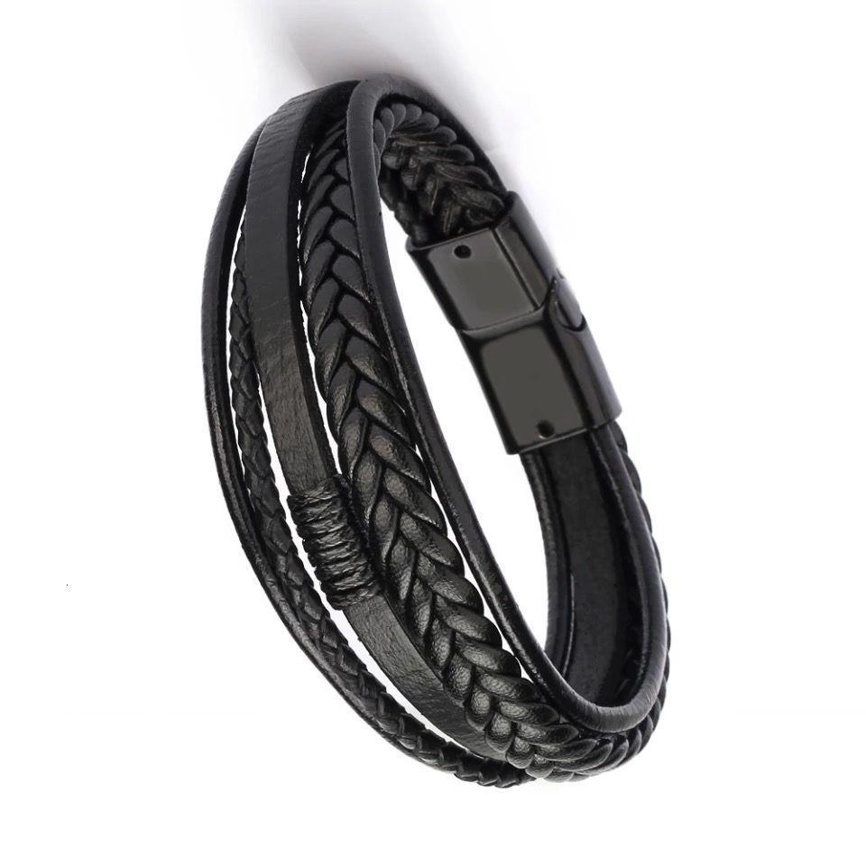 Pulsera Brazalete Cuero Unisex Con Cierre Magnético 0 Mm-2