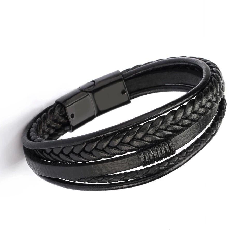 Pulsera Brazalete Cuero Unisex Con Cierre Magnético 0 Mm-1