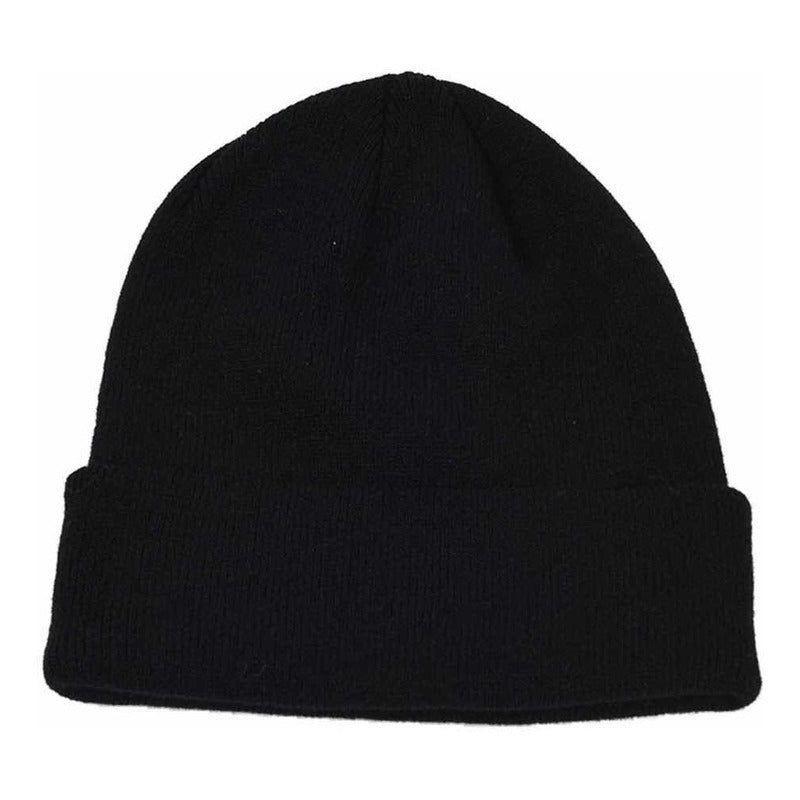 Gorro Lana Color Negro Invierno Con Estilo - Nieve Frio Negro-2