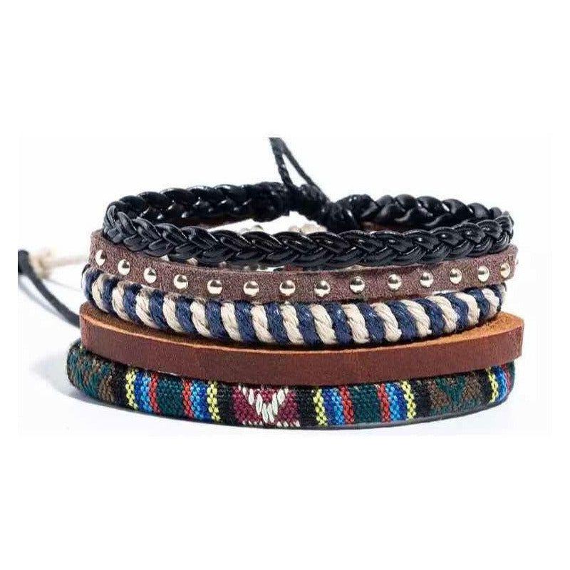 Pulsera Unisex Varias En Una - Brazalete Con Estilo Hippie 0 Mm-2