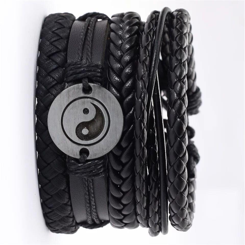 Pulsera Brazalete Eco Cuero Místico.-1