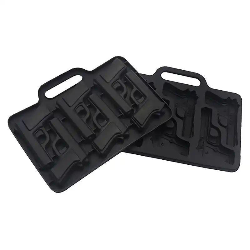 Cubetas de Hielo con Forma de Pistolas, Cubiteras de Hielo Silicona Molde Pistola-2