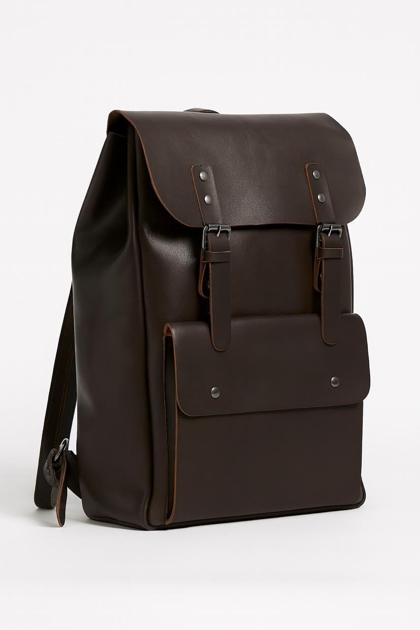 Mochila Estilo Vintage En Cuero Vegano Premium  Resistente-0