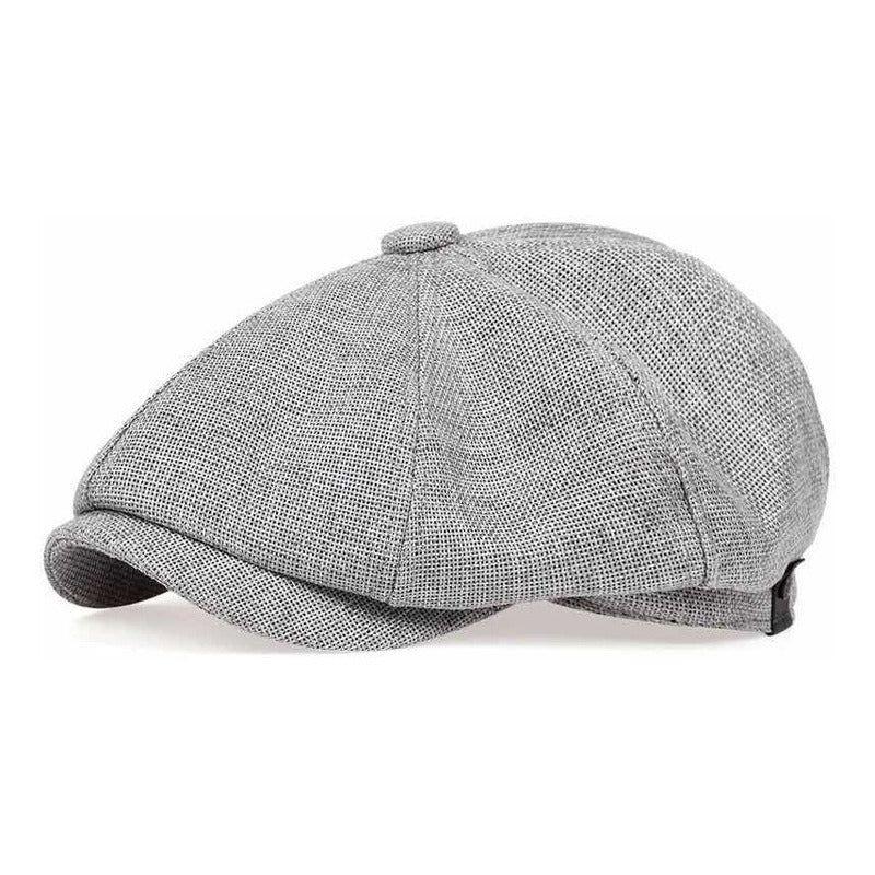 Boina Sombrero Gris Octogonal, Boina Con Estilo De Invierno-2