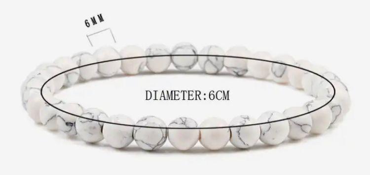 Pulsera Brazalete, Ajustable Piedras Blancas Preciosas-2