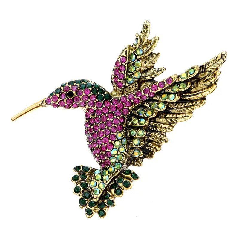 Broche Prendedor De Colibri Colorido Para Adorno Vestuario Múltiples Colores-2