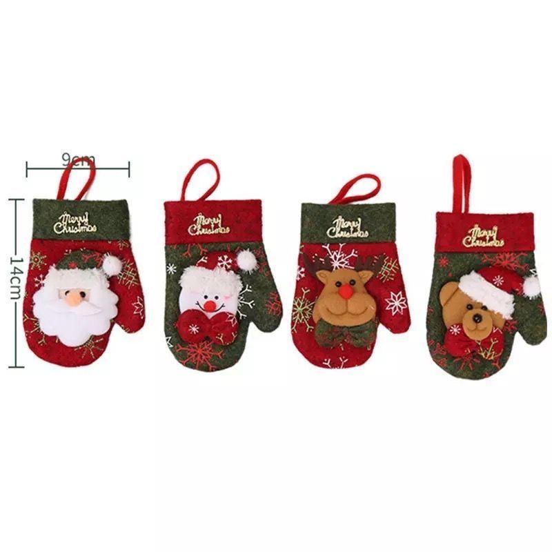 Decoración Navideña Para Mesa, Adorno Navidad Pack 4-2