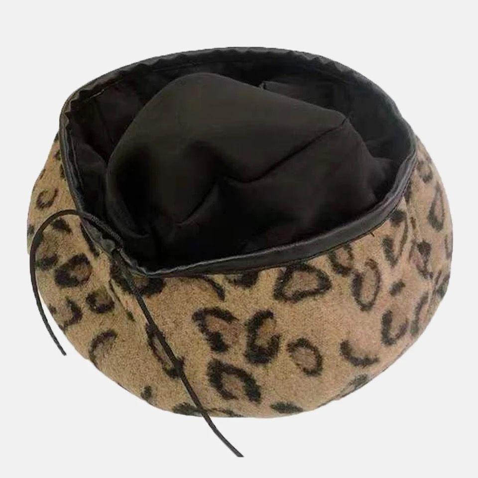 Boina Francesa Modelo Leopardo , Sombrero Animal Print-2