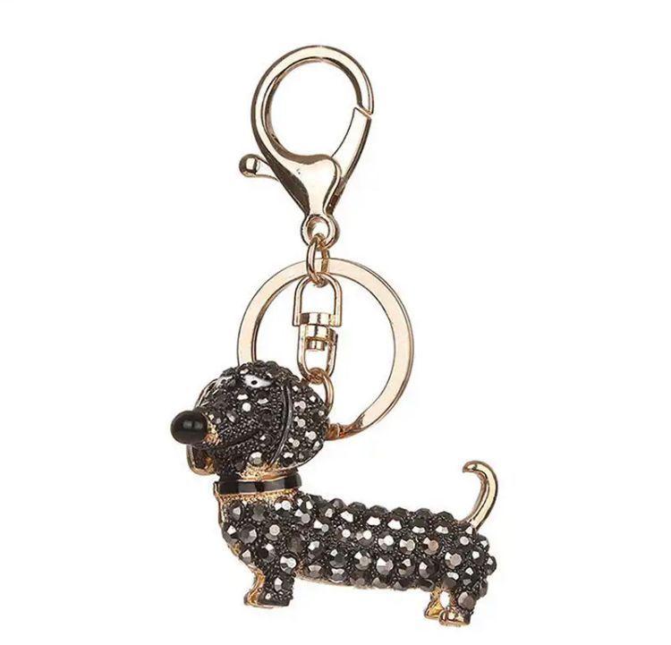 Llavero Perro Salchicha Elegante, Modelo Olivita Elegante-2