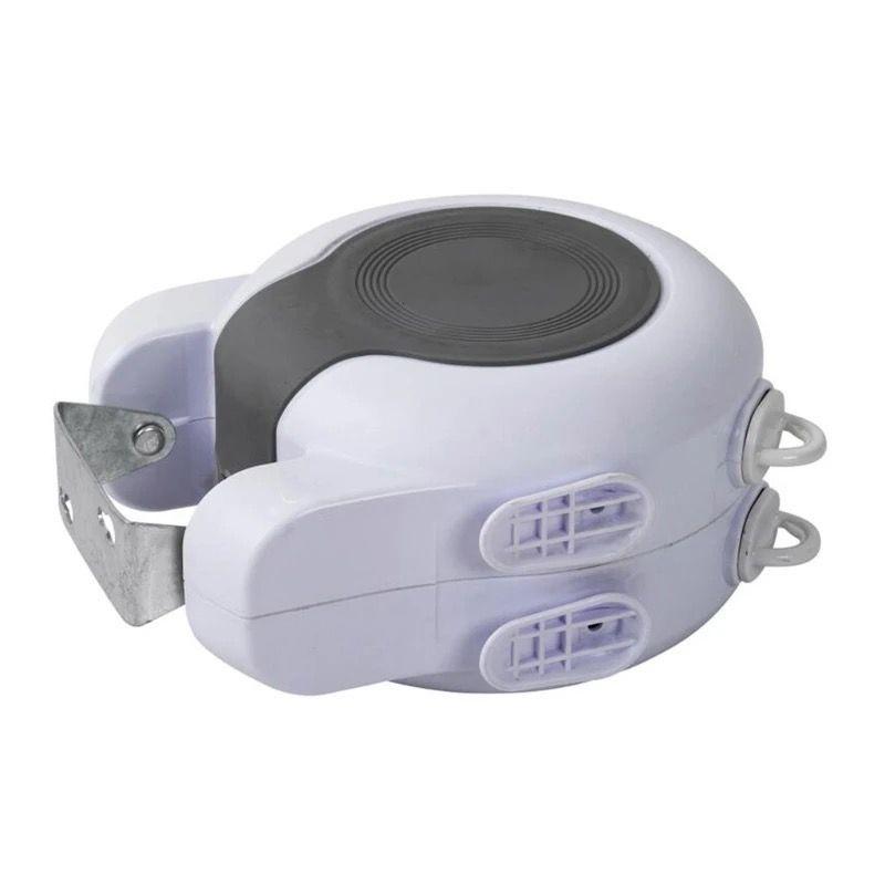 Tendedero Retractil Colgador Ropa Pared Doble Linea Cuerda-2