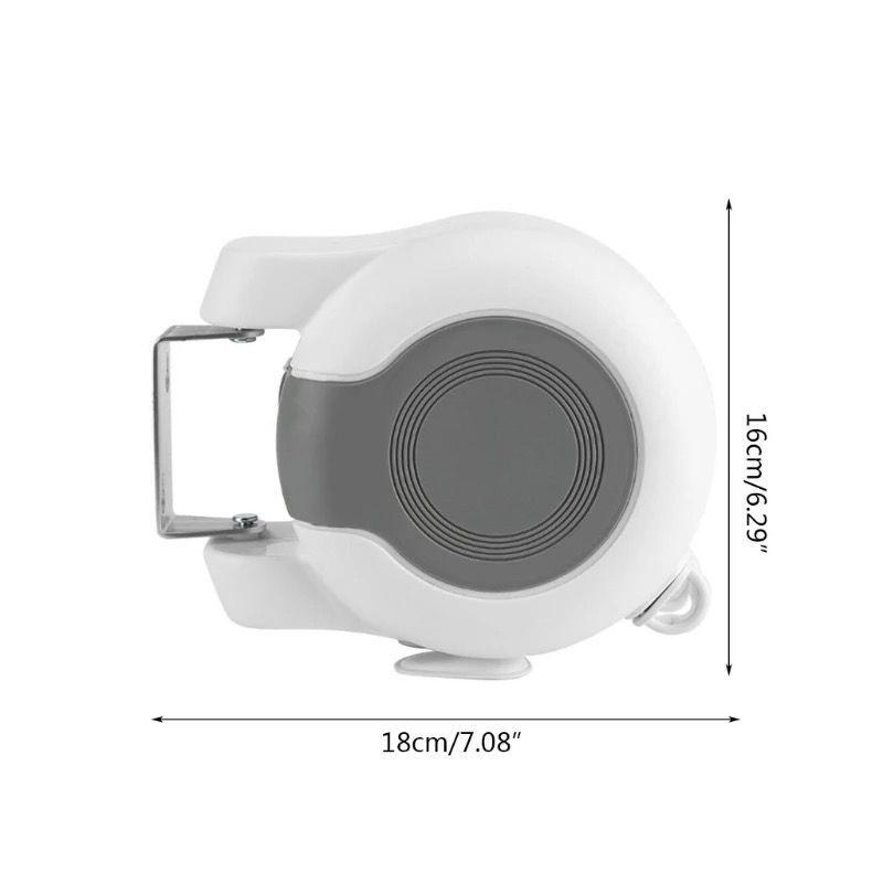 Tendedero Retractil Colgador Ropa Pared Doble Linea Cuerda-4