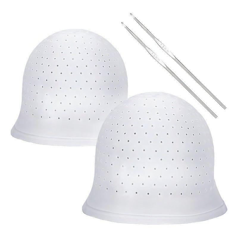 Gorro Viso Goma Para Pelo Con Crochet Color Variado-2