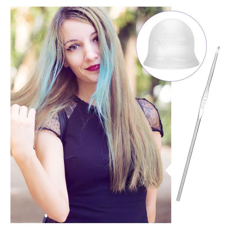 Gorro Viso Goma Para Pelo Con Crochet Color Variado-4