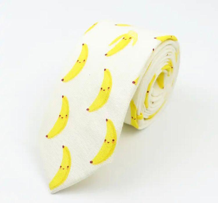 Corbata Divertida Con Diseño De Plátanos-2