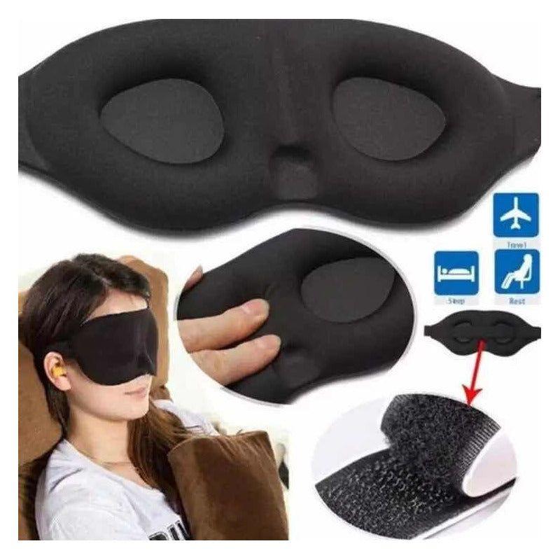 Antifaz Mascara Sueño Ojos 3d Dormir Viajar Avion - Estilo-2