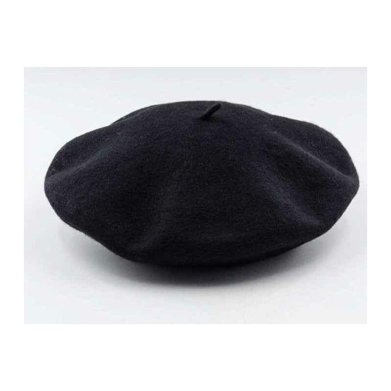 Boina Estilo Frances, Sombrero Simple Y Elegante Negro Estandar-2
