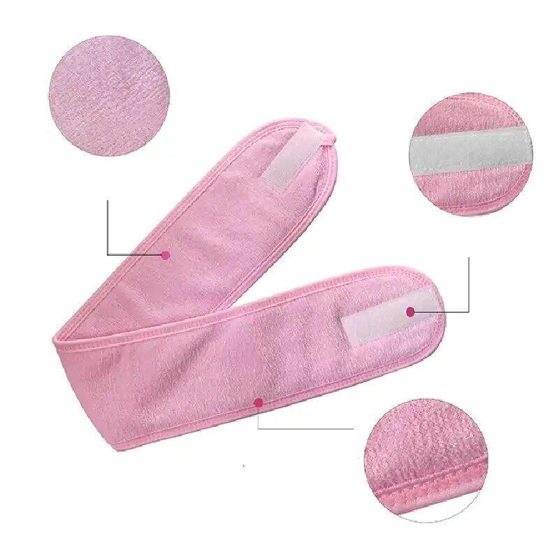 Diadema Cintillo Para Maquillaje Hermoso Diadema Femenino Rosado-2