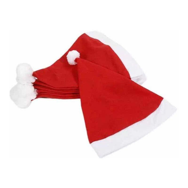 Gorro Navidad Viejo Pascuero Cotillón Sombrero Navideño Rojo-2