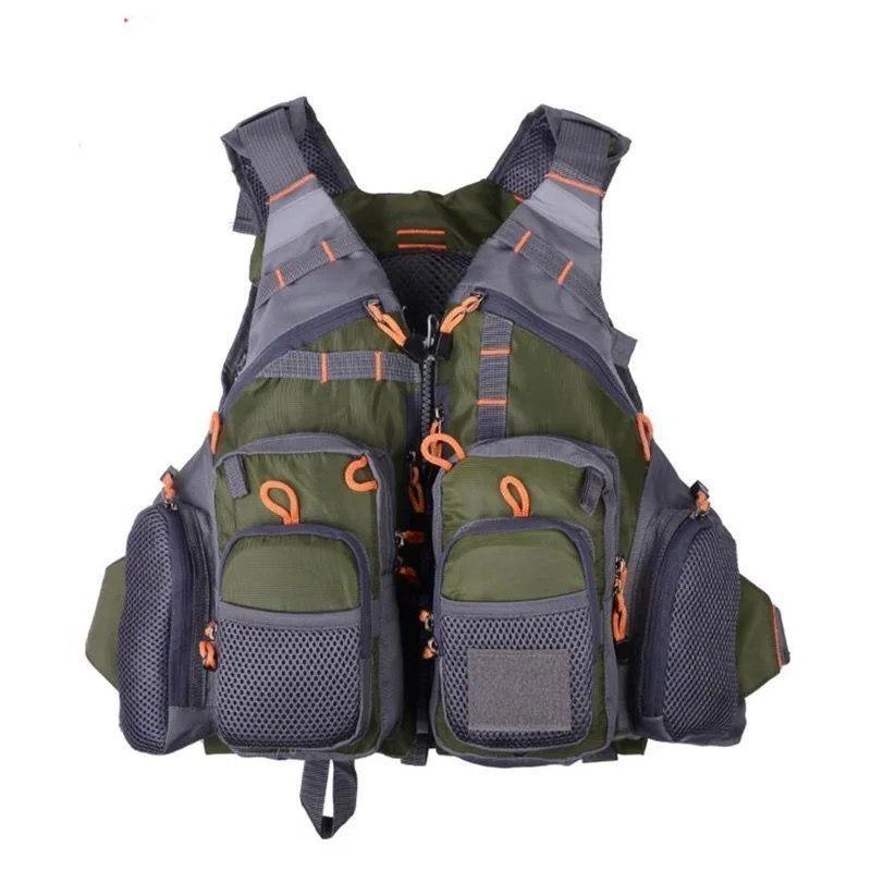 Chaleco De Pesca Salvavidas Mochila Pescador CBF-1