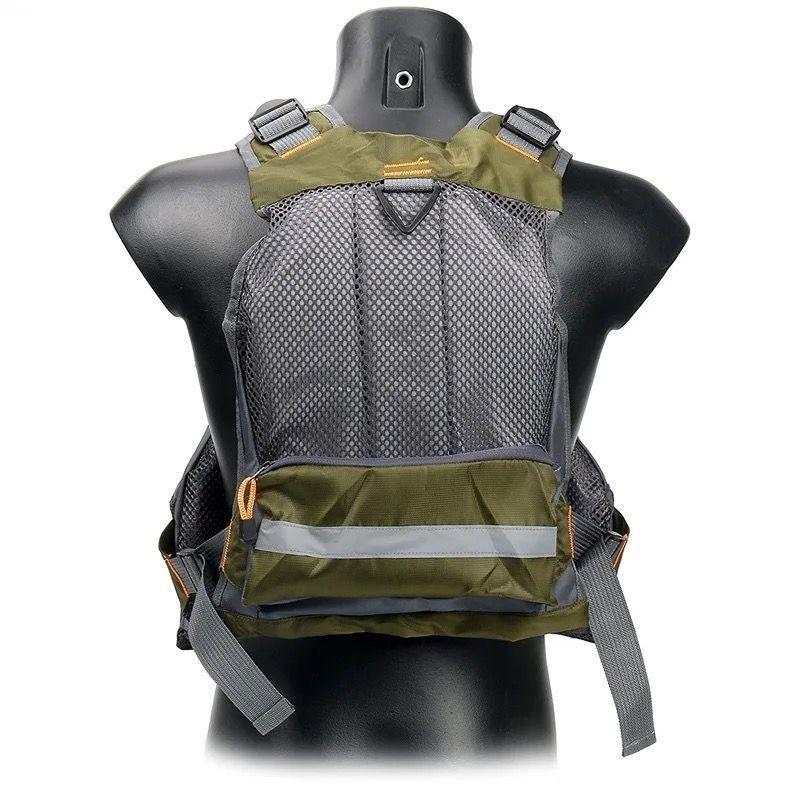 Chaleco De Pesca Salvavidas Mochila Pescador CBF-3