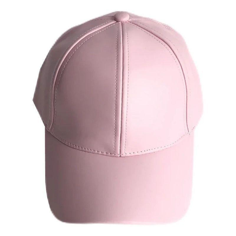 Gorro Jockey Mujer, Modelo Jurerecbf, Gorro Vegano Rosa-2