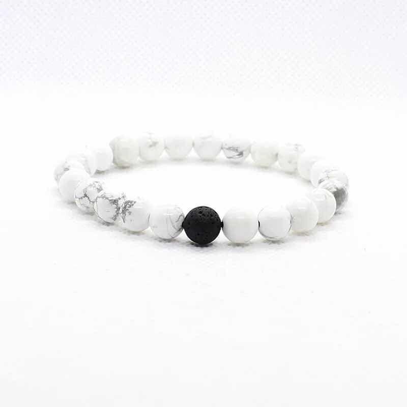 Pulsera Mística - Brazalete Blanco Realizado A Mano Unisex 0 Cm-2