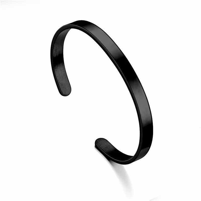 Pulsera Elegante Mate Minimalista Acero Inoxidable Ajusta-2