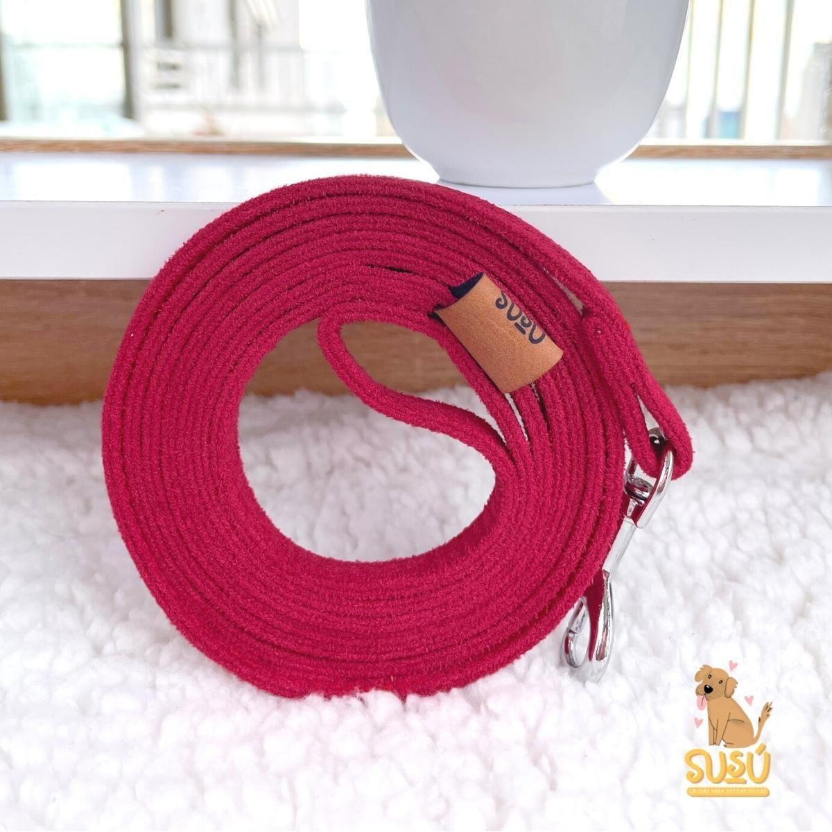 Arnés Susú ® Talla XXS de terciopelo completo Rojo-1