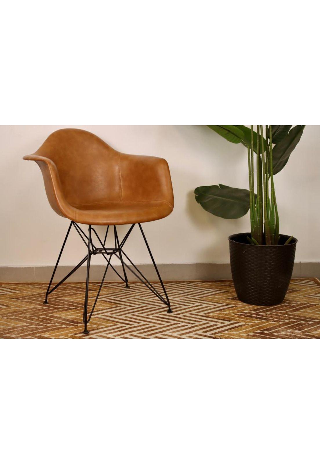 Butaca Eames de Cuero Café-0