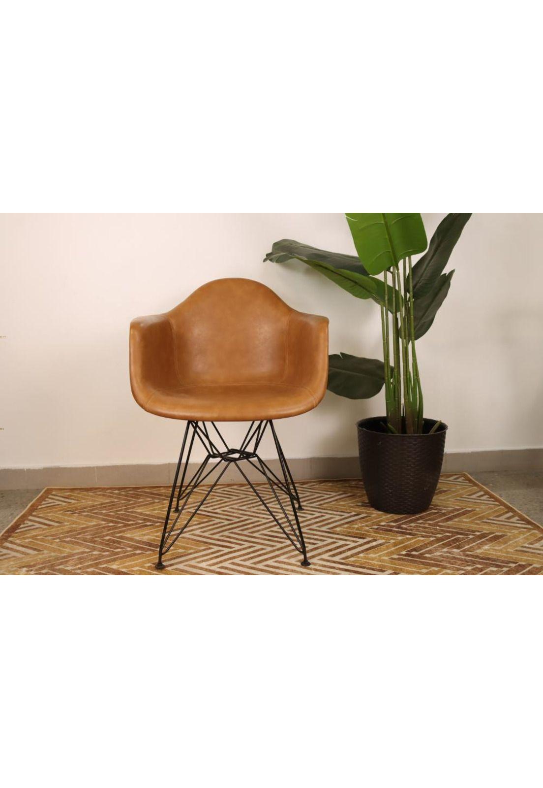 Butaca Eames de Cuero Café-1