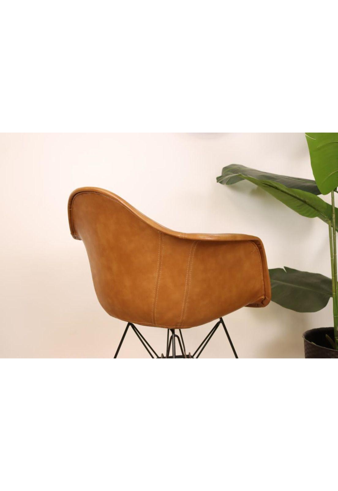 Butaca Eames de Cuero Café-2