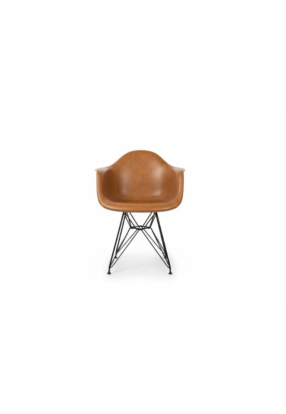 Butaca Eames de Cuero Café-4