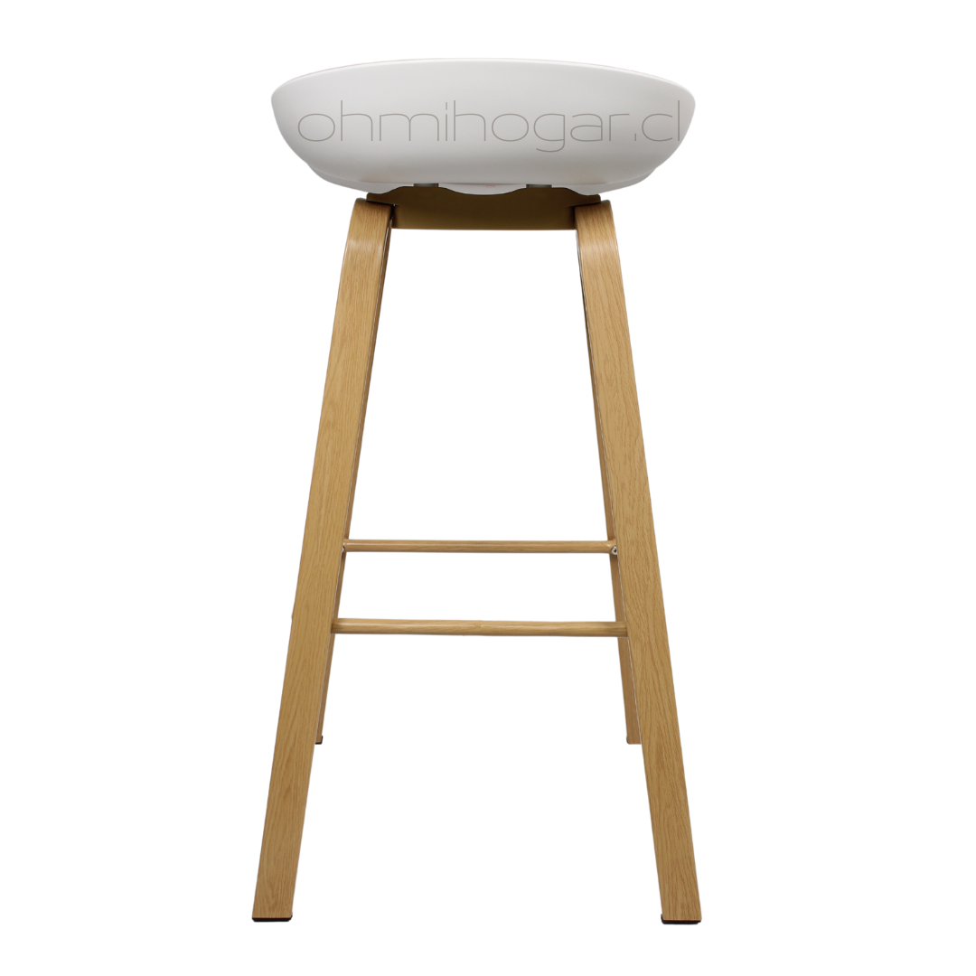Pack 4 Taburetes Cup Blanco 75cm -3
