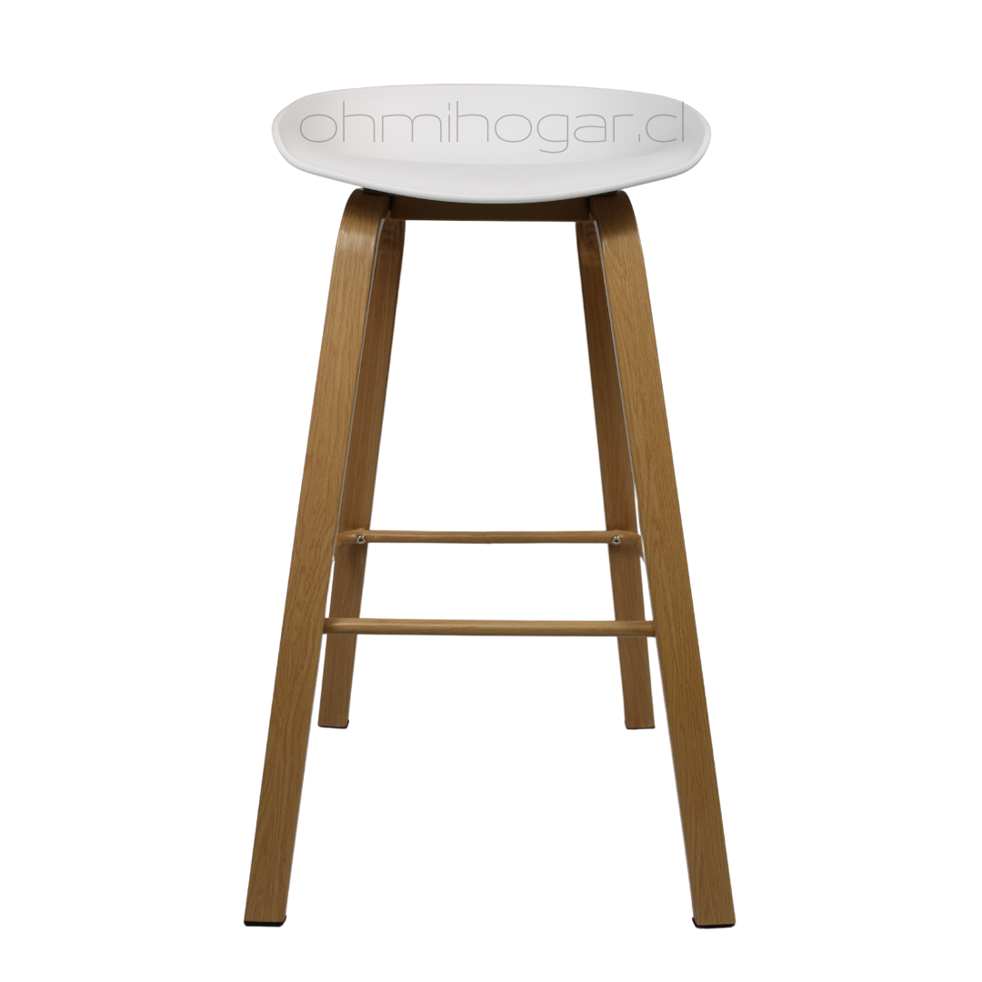 Pack 4 Taburetes Cup Blanco 75cm -4