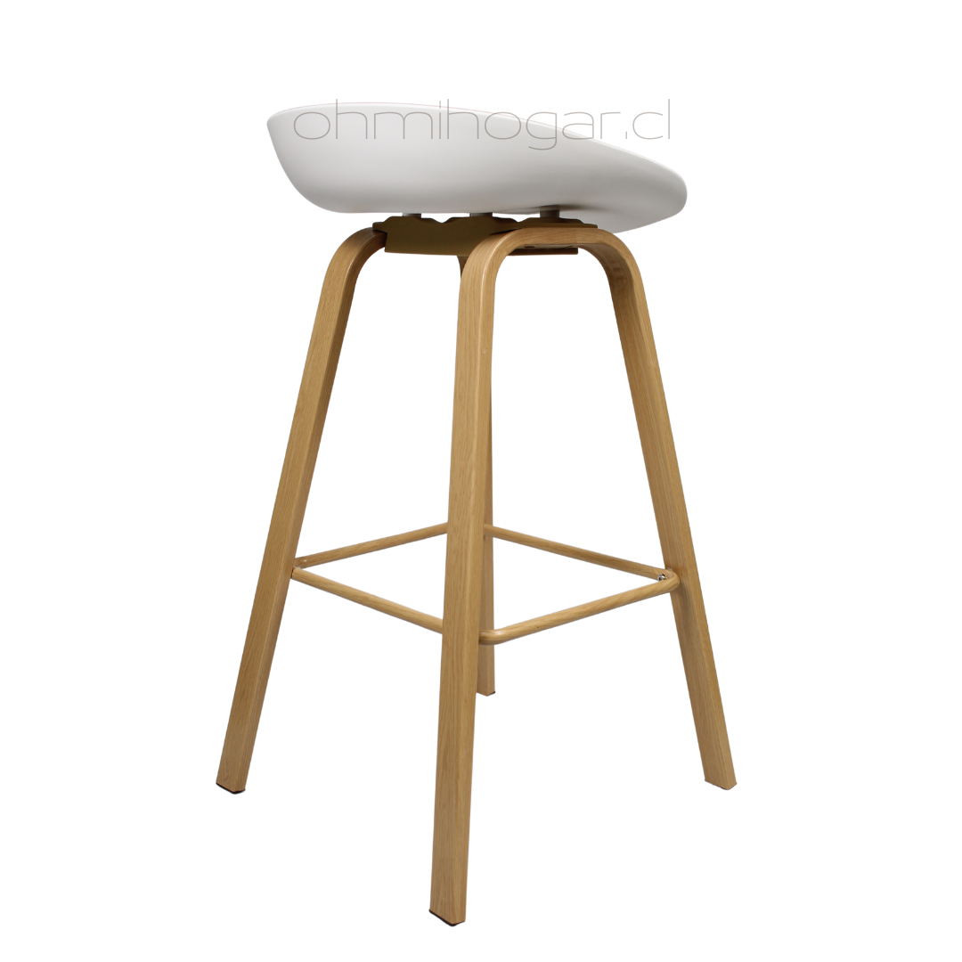 Pack 4 Taburetes Cup Blanco 75cm -6