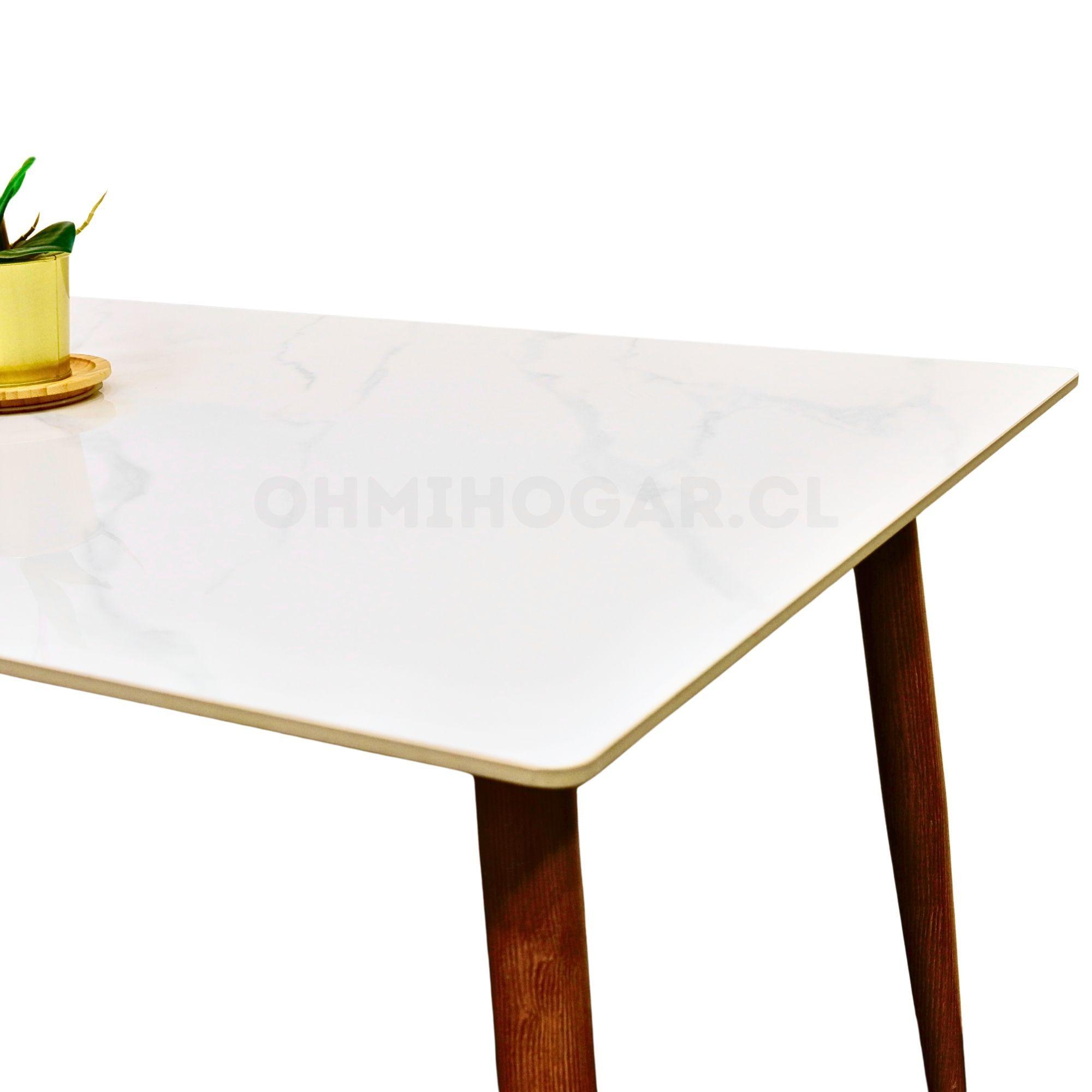 Mesa de Comedor de Cuarzo Calacatta Soft 140x80cm-3