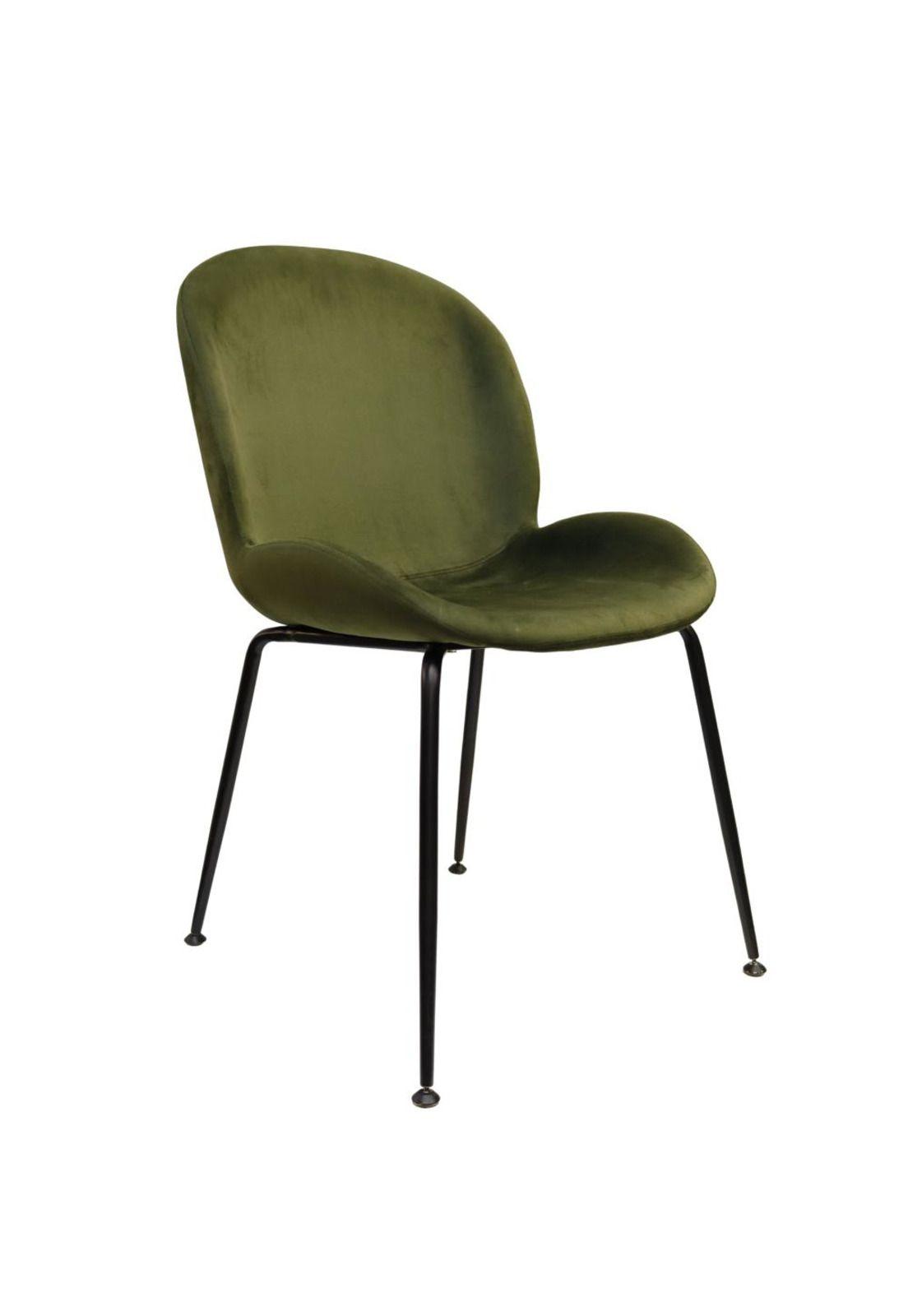 Silla Berta Velvet Base Negra-0