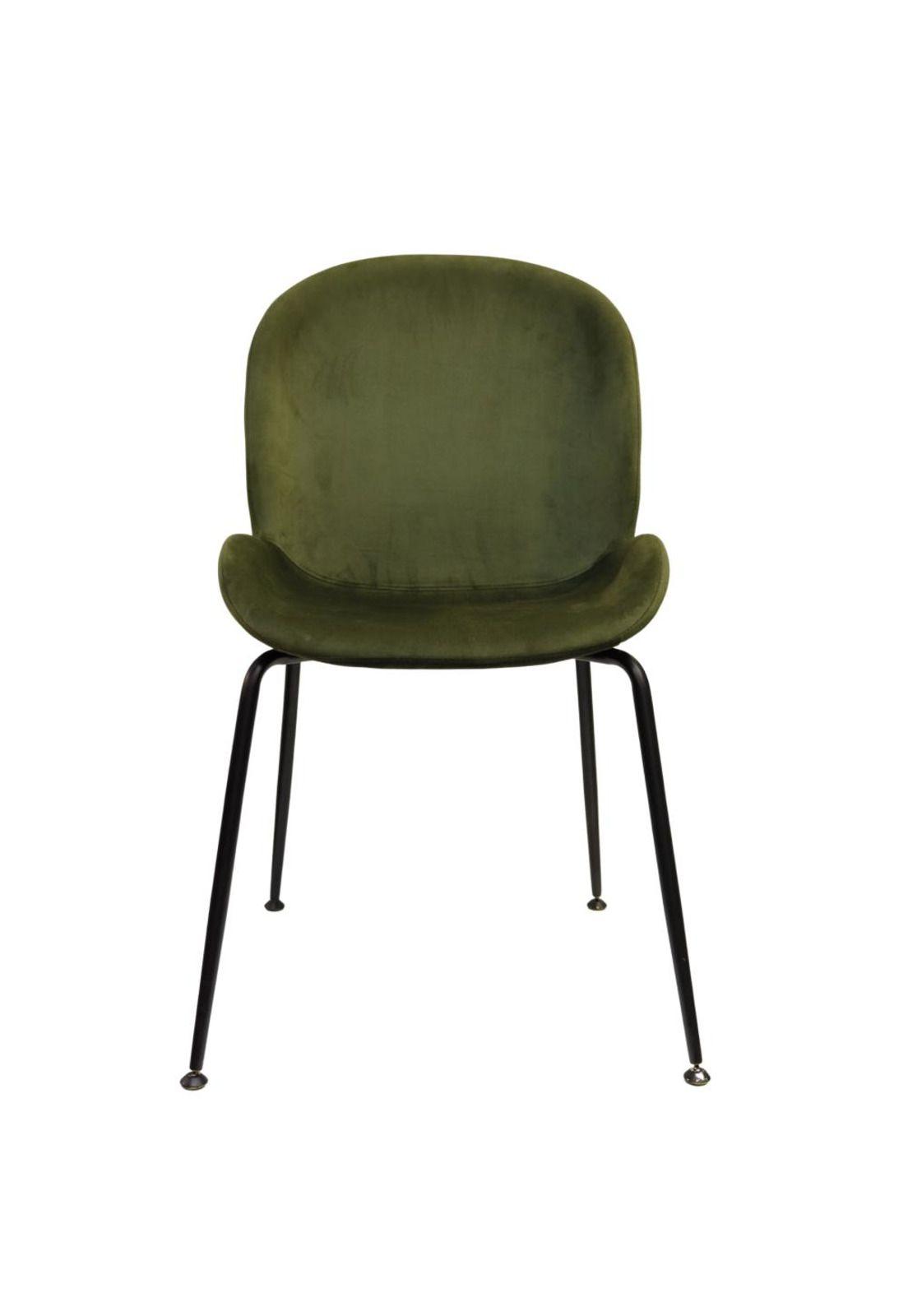 Silla Berta Velvet Base Negra-1