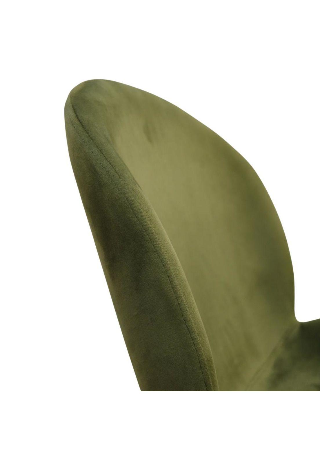 Silla Berta Velvet Base Negra-4