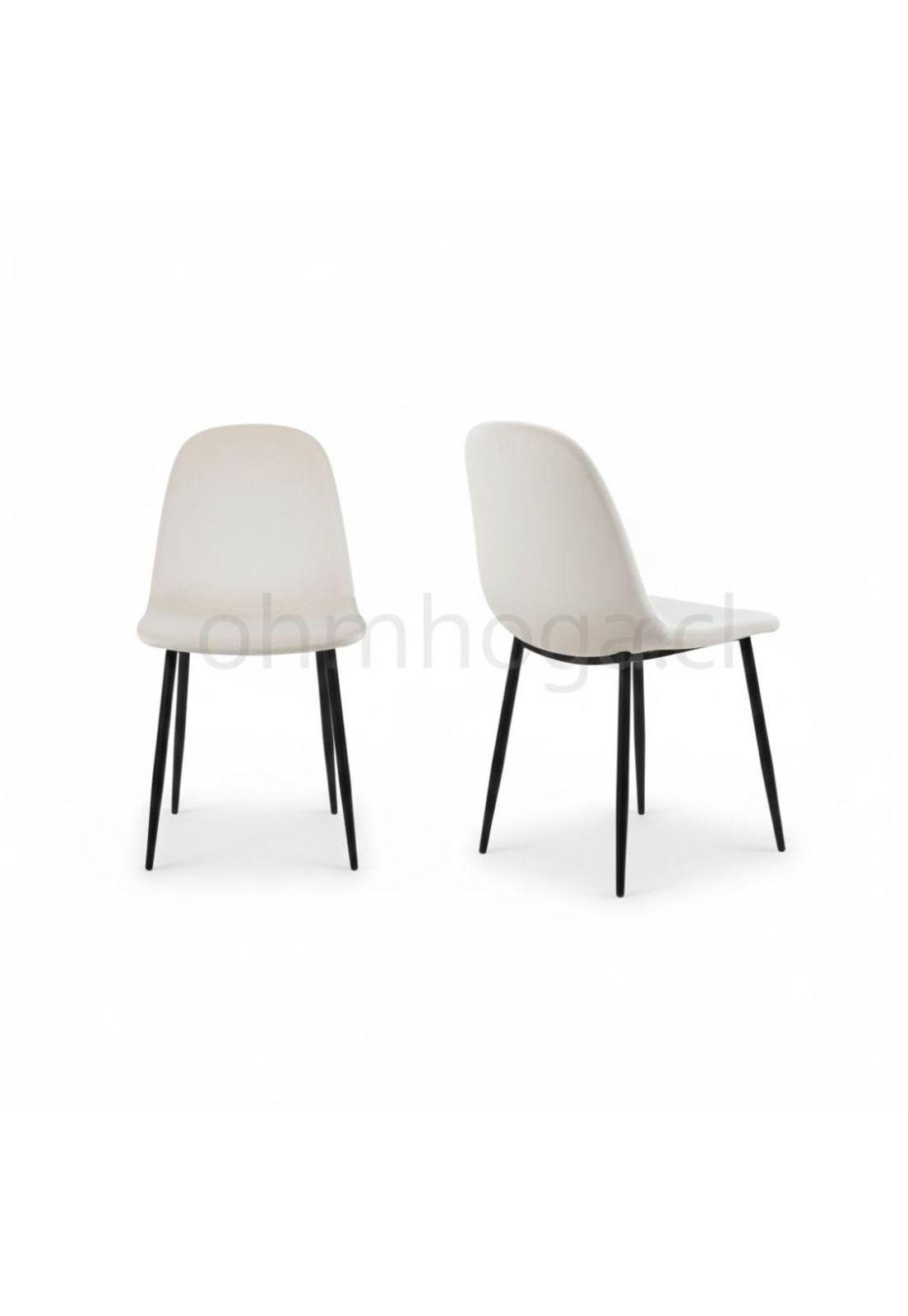Pack de 2 Sillas Eames Velvet Base Negra-1