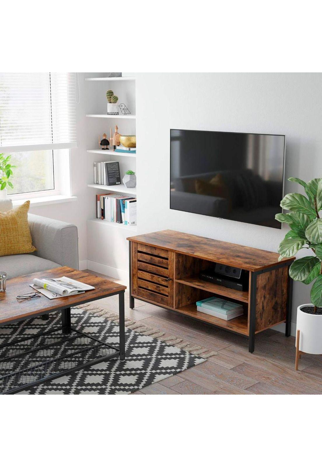 Rack de TV Rustico Toast Wood 110x40cm-3