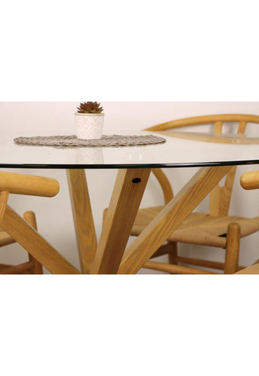 Mesa Ohmioh Redonda de Vidrio 120cm-3