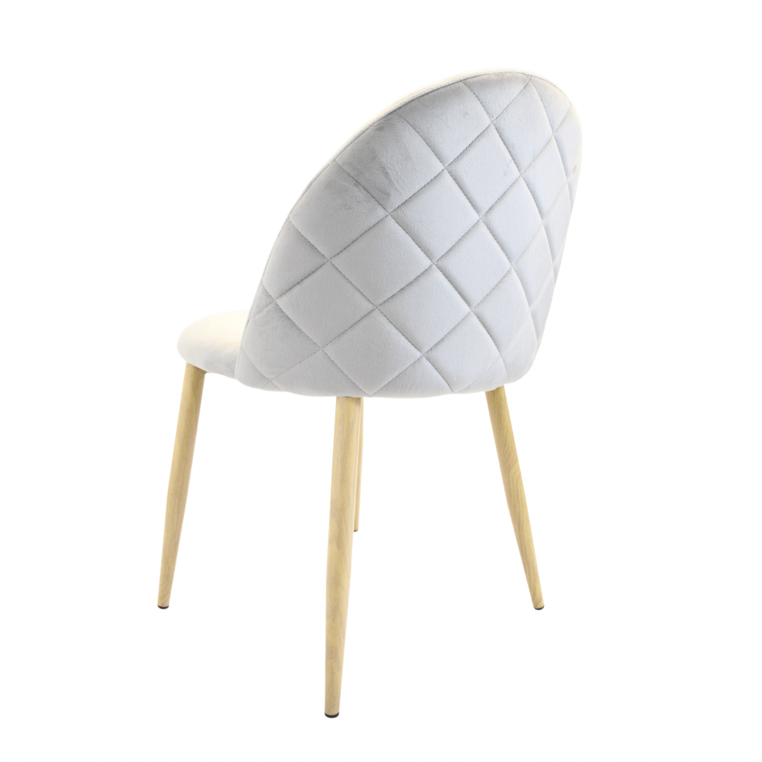Silla Velvet Oak Gris -2