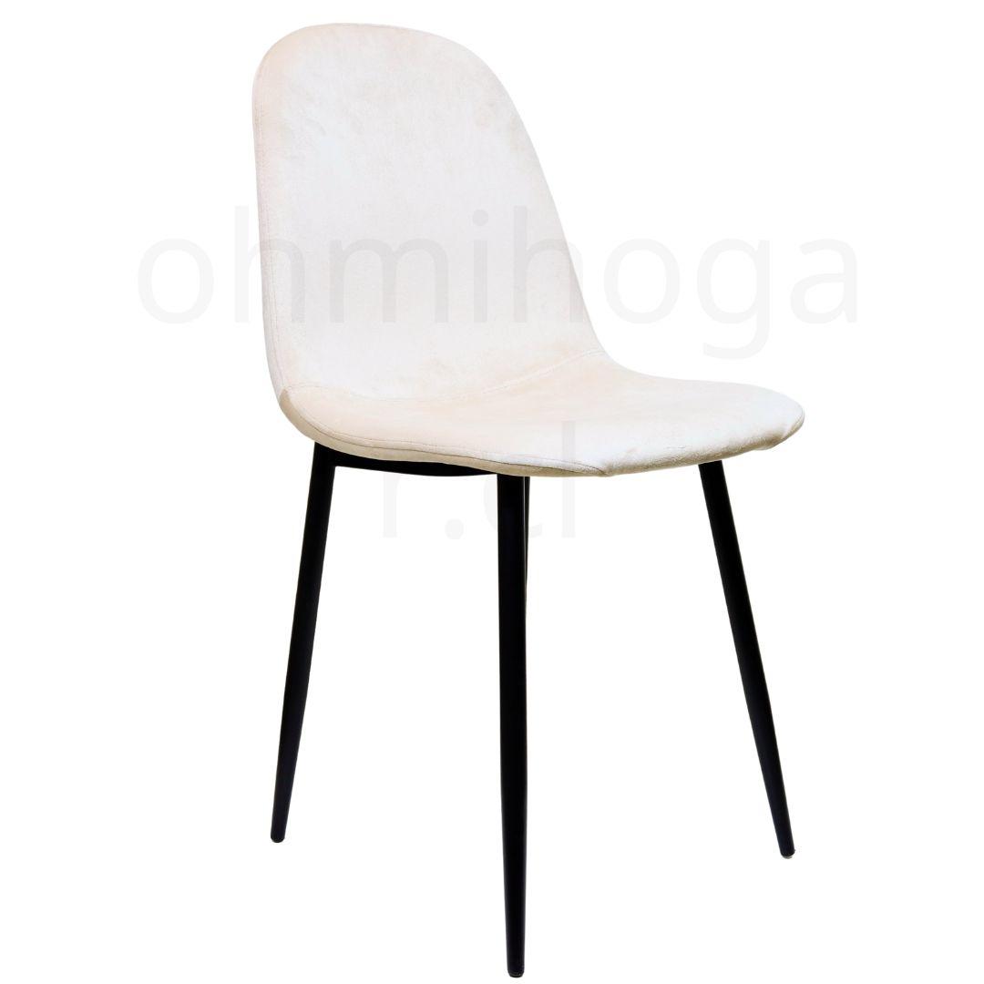 Pack 4 Sillas Eames VelVet PN Crema -6