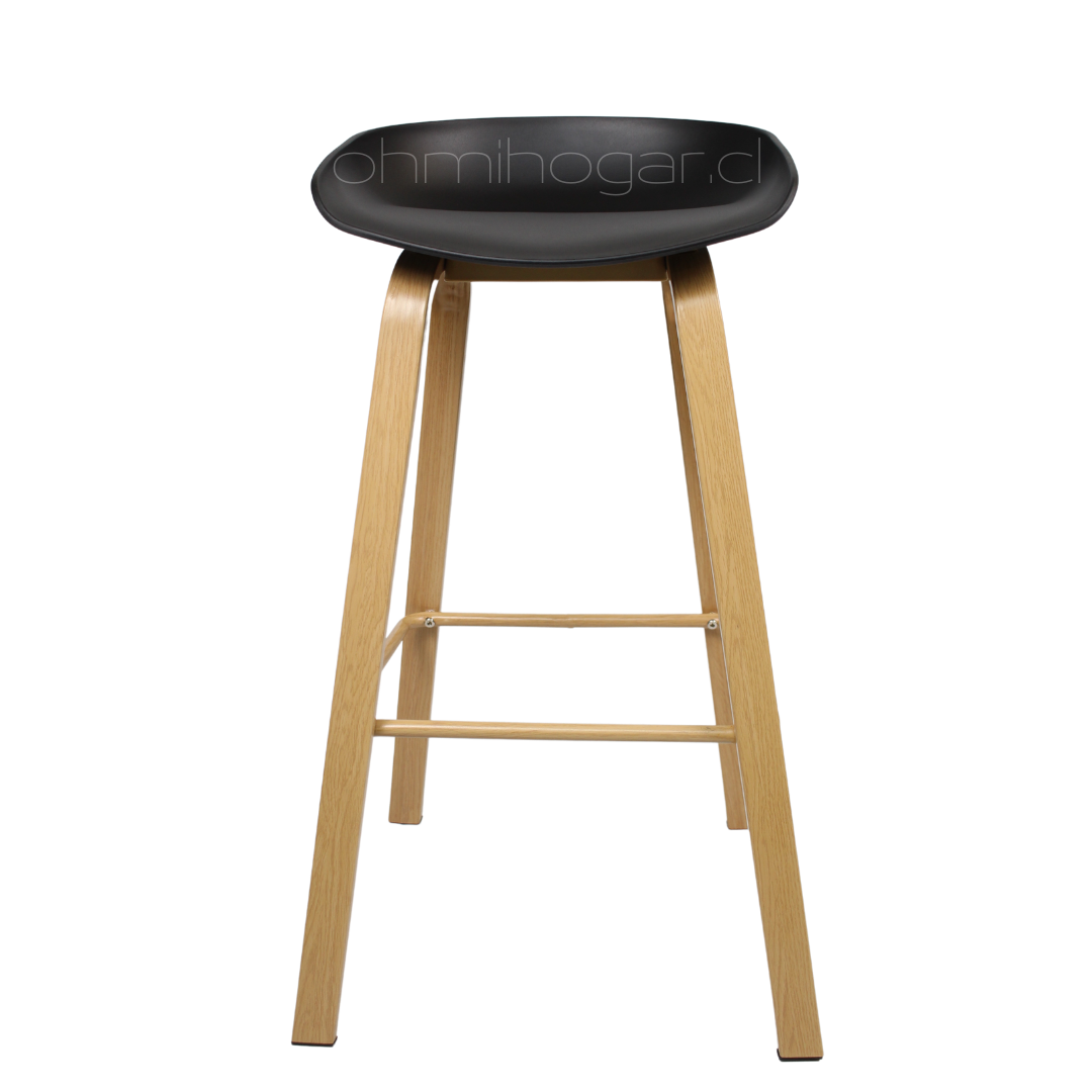 Pack 4 Taburetes Cup Negro 75cm -2
